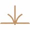 Ekena Millwork Redmond Smooth Timber Gable Bracket, Western Red Cedar, 84"W x 53"H x 3 1/2"D x 3 1/2"F, 15/12 Pitch GBW084X53X0404RED00SWR - alternate 1